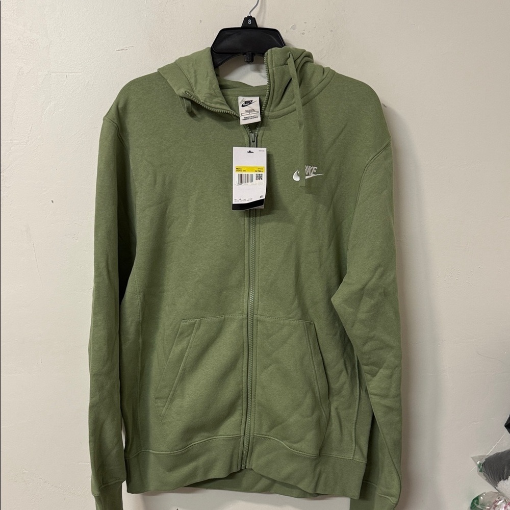 Nike Green Zip-Up Hoodie